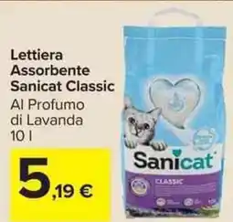 Carrefour Market Lettiera Assorbente Sanicat Classic offerta