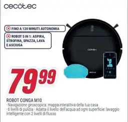 Trony Cecotec robot conga M10 offerta