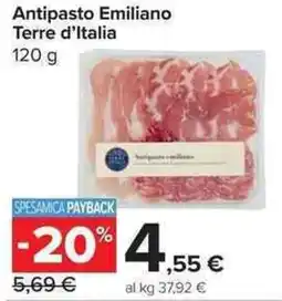 Carrefour Market Antipasto Emiliano Terre d'Italia offerta
