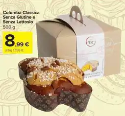 Carrefour Market Colomba Classica Senza Glutine e Senza Lattosio offerta