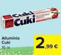 Carrefour Market Cuki Alluminio Cuki 16 m offerta