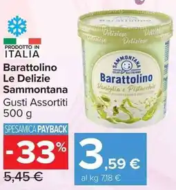 Carrefour Market Barattolino Le Delizie Sammontana offerta