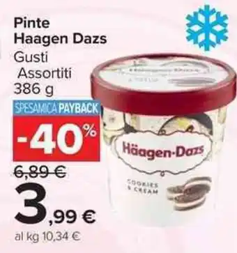 Carrefour Market Pinte Haagen Dazs offerta
