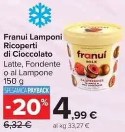 Carrefour Market Franui Lamponi Ricoperti di Cioccolato offerta