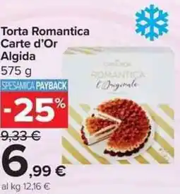 Carrefour Market Torta Romantica Carte d'Or Algida offerta