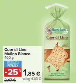 Carrefour Market Cuor di Lino Mulino Bianco offerta