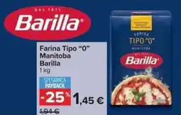 Carrefour Market Farina Tipo "0" Manitoba Barilla offerta