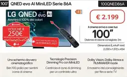Trony LG QNED evo Al MiniLED Serie 86A 100QNED86A offerta