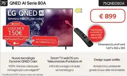 Trony LG QNED AI Serie 80A 75QNED80A offerta