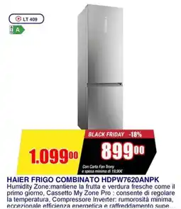 Trony HAIER FRIGO COMBINATO HDPW7620ANPK offerta