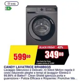 Trony CANDY LAVATRICE BR48B6GS offerta