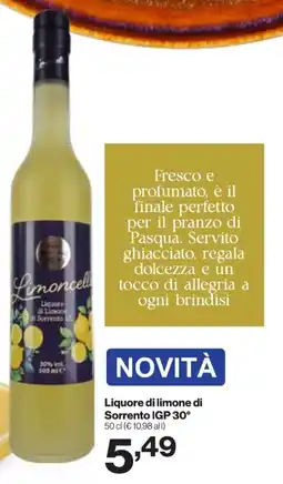 In'S Mercato Liquore di limone di Sorrento IGP 30° offerta