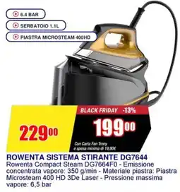 Trony ROWENTA SISTEMA STIRANTE DG7644 offerta