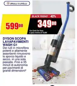 Trony Dyson scopa lavapavimenti wash G1 offerta