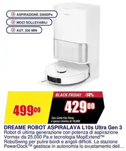 Trony Dreame robot aspiralava L10s Ultra Gen 3 offerta
