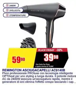 Trony REMINGTON ASCIUGACAPELLI AC9140B offerta