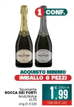 Altasfera Spumante ROCCA DEI FORTI brut/dolce offerta