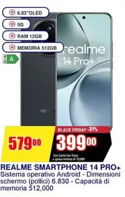 Trony REALME SMARTPHONE 14 PRO+ offerta