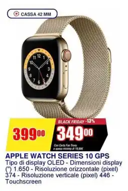 Trony Apple watch series 10 gps offerta