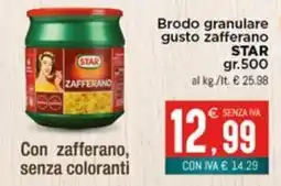 Altasfera Brodo granulare gusto zafferano STAR offerta