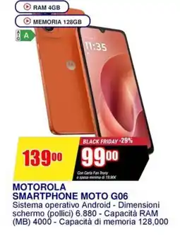 Trony MOTOROLA SMARTPHONE MOTO G06 offerta