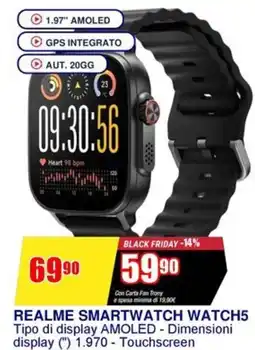 Trony Realme smartwatch watch5 offerta