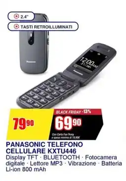 Trony PANASONIC TELEFONO CELLULARE KXTU446 offerta
