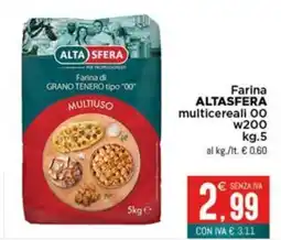 Altasfera Farina ALTASFERA multicereali 00 w200 offerta