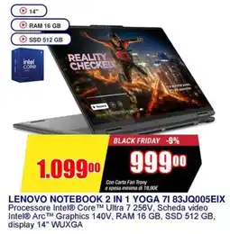 Trony LENOVO NOTEBOOK 2 IN 1 YOGA 71 83JQ005EIX offerta