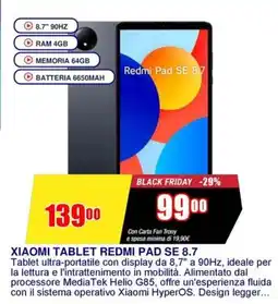 Trony XIAOMI TABLET REDMI PAD SE 8.7 offerta