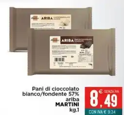 Altasfera Pani di cioccolato bianco/fondente 57% ariba MARTINI offerta