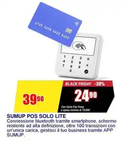 Trony Sumup pos solo lite offerta