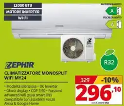 Comet Zephir climatizzatore monosplit wifi MY24 offerta