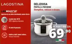 Comet Lagostina deliziosa pentola a pressione semplice, veloce e sicura offerta