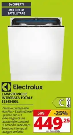 Comet Electrolux LAVASTOVIGLIE INTEGRATA TOTALE EES48405L offerta