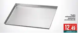 Altasfera Teglia rettangolare alluminio cm.50x35x3h offerta