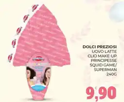 Eté Dolci preziosi uovo latte clio make-up principesse squid game/ superman offerta