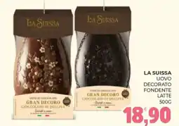 Eté La suissa uovo decorato fondente latte offerta