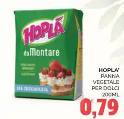 Eté Hopla' panna vegetale per dolci offerta