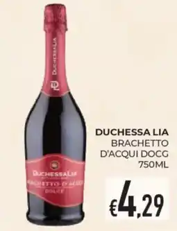 Eté Duchessa lia brachetto d'acqui docg offerta