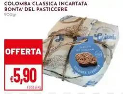 Pan Colomba classica incartata bonta' del pasticcere offerta