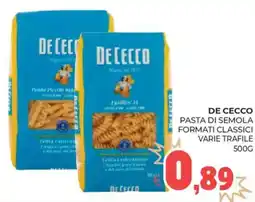 Eté De cecco pasta di semola formati classici offerta