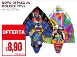 Pan Uovo di pasqua dolce e toys offerta