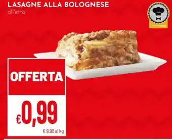 Pan Lasagne alla bolognese offerta