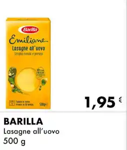 Iper Tosano BARILLA Lasagne all'uovo offerta