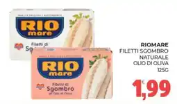 Eté Riomare filetti sgombro naturale olio di oliva offerta