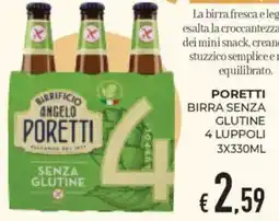 Eté Poretti birra senza glutine 4 luppoli offerta