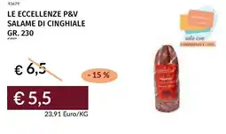 Prezzemolo e Vitale Le eccellenze p&v salame di cinghiale offerta