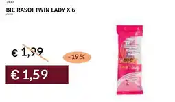 Prezzemolo e Vitale Bic rasoi twin lady x 6 offerta