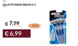 Prezzemolo e Vitale Gillette rasoi mach3 x 3 offerta